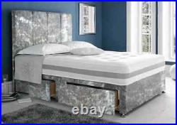 Reinforced Divan Bed with Free 4 Panel 26 inch Headboard mattress options