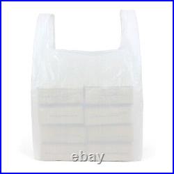 Reusable Plastic Vest Carrier Bags Assorted Colors for Grocery All Sizes