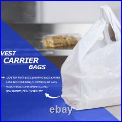 Reusable Plastic Vest Carrier Bags Assorted Colors for Grocery All Sizes