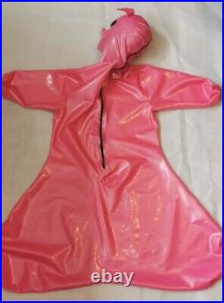 Rubber Latex Bondage All Fours Bitch Suit pig suit pink 0.4 one of a kind large