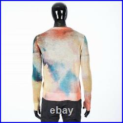 SAINT LAURENT PARIS 950$ Knit Sweater With An All-Over Watercolor Print