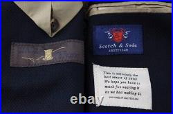 SCOTCH & SODA Ams Couture L Men Blazer Navy Patterned Studs Single-Breasted