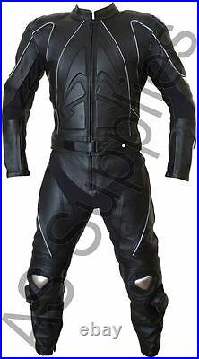 STIG neXus 2-piece Leather Biker Motorcycle Suit Reflective All sizes