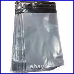 STRONG LARGE GREY MAILING BAGS 17x24 PLASTIC POSTAGE POSTAL COURIER SELF SEAL