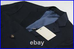 SUITSUPPLY Lazio UK46L Men Blazer Super 110's Wool Dark Navy Notch Lapel Formal