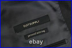 SUITSUPPLY Lazio UK46L Men Blazer Super 110's Wool Dark Navy Notch Lapel Formal