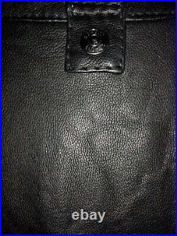 Schott Nyc Leather SALE Vintaged Racer# Staff JF207 Jacket BLACK NEW withTags Rare