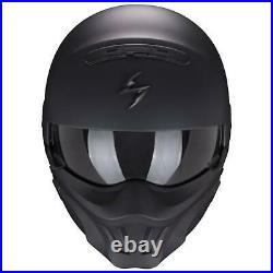 Scorpion Exo Combat Evo Open Face Motorcycle Unisex HelmetsMatt BlackAll Sizes