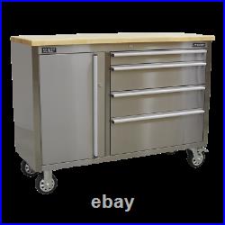 Sealey Mobile Stainless Steel Tool Cabinet 4 Drawer AP4804SS
