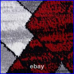 Small Extra Large Grey Black Rugs Geometric Pattern New Bedroom Living Room Rug