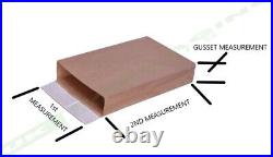 Small & Large Brown Kraft Paper Mailing Postal Bags Gusset Envelopes 100gsm -all