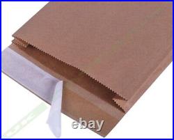 Small & Large Brown Kraft Paper Mailing Postal Bags Gusset Envelopes 100gsm -all