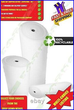 Small & Large Jiffy Soft Foam Wrap Rolls Packaging Packing Underlay All Sizes