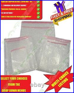 Small & Large Self Seal Bubble Wrap Bags All Sizes Packaging Pouches Bubblewrap