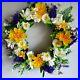 Spring Summer All Season Large door wreath with Artificial Flowers