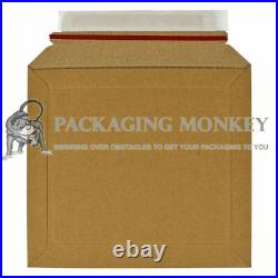 Strong Cardboard Rigid Mailers Envelopes With Peel Seal & Rippa Strips All Sizes