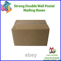 Strong Double Wall Postal Mailing Boxes Small & Large Sizes All Recycled Paper