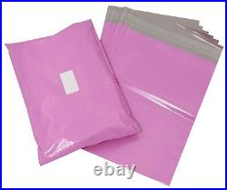 Strong Pink Postal Plastic Postage Poly Mailing Bags Mailers All Sizes/qty's