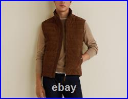 Suede Quilted Gilet