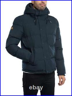 Superdry Men's Everest Short Puffer Jacket, Blue