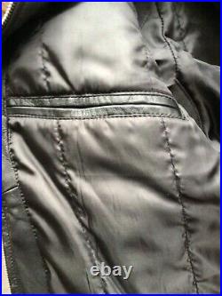 Superior Leather Garments Mens Black Leather Jacket Size L