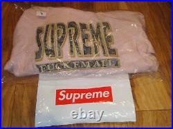Supreme Pink Paisley F Em All Hoodie, New, Sold Out Ltd Edition Imported