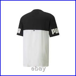 T-shirt Training Men Puma Power Colorblock 84738901 White-Black