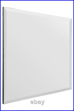 The Moderni New Large All Glass bevelled Square Wall Mirror 35x 35 (90x90cm)
