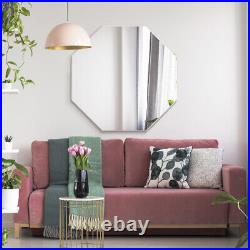 The Octa New Large All Glass bevelled Octagonal Wall Mirror 31x 31 (80x80cm)