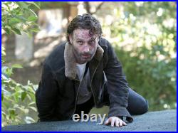 The Walking Dead Rick Grimes Andrew Lincoln 100% Suede Leather Jacket