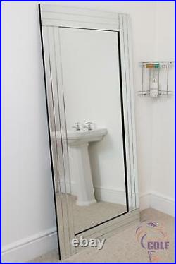 Turino Full Length All Mirror Glass Leaner Wall Mirror 5ft9 x 2ft9 174cm x 85cm