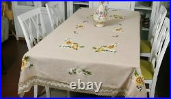 Ukrainian linen tablecloth with embroidery 130×180 cm souvenir, Ukrainian handma