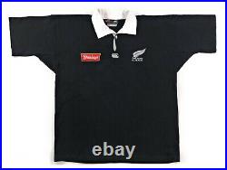 Vintage 90s Canterbury New Zealand All Blacks Rugby Jersey Large Shirt Lomu