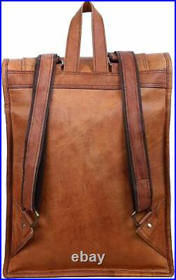Vintage All Stuff Large Genuine Leather Back Pack Laptop Rucksack Travel New Bag