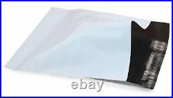WHITE / Black Co-ex Mailing Postal Poly Pack Postage Clothes Bags UK ALL SIZES