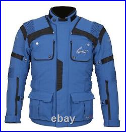 Weise Onyx Evo Jacket Men's All Season Blue Waterproof Motorcycle Jacket NEW
