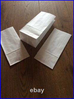 White Kraft Paper Block Bottom Sweet Bags Small and Large