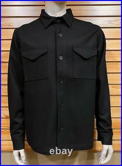 Wool Men's Jac Shirt Black Color Large Size