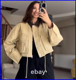 ZARA Camel Cropped Jacket 5520/071 UK Buyers Get It Faster