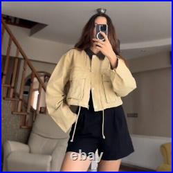 ZARA Camel Cropped Jacket 5520/071 UK Buyers Get It Faster